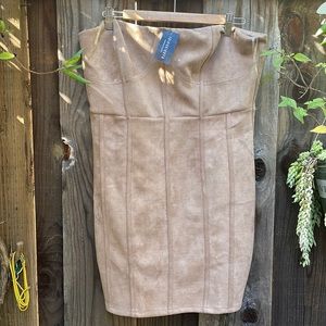 Fashion Nova! NEW! Strapless Nude color dress.